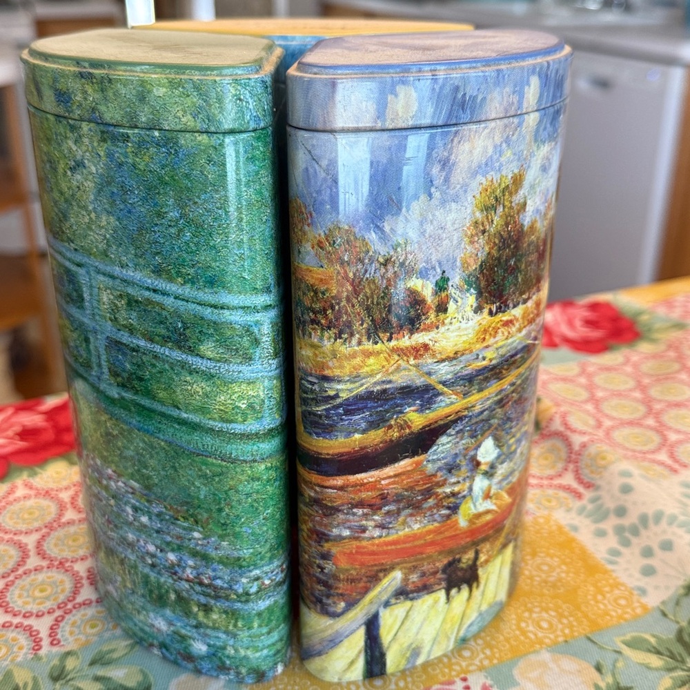 Three piece tin set van Gogh Monet and Renoir - Picture 3 of 5